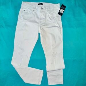 True Religion White Destroyed Skinny Jeans